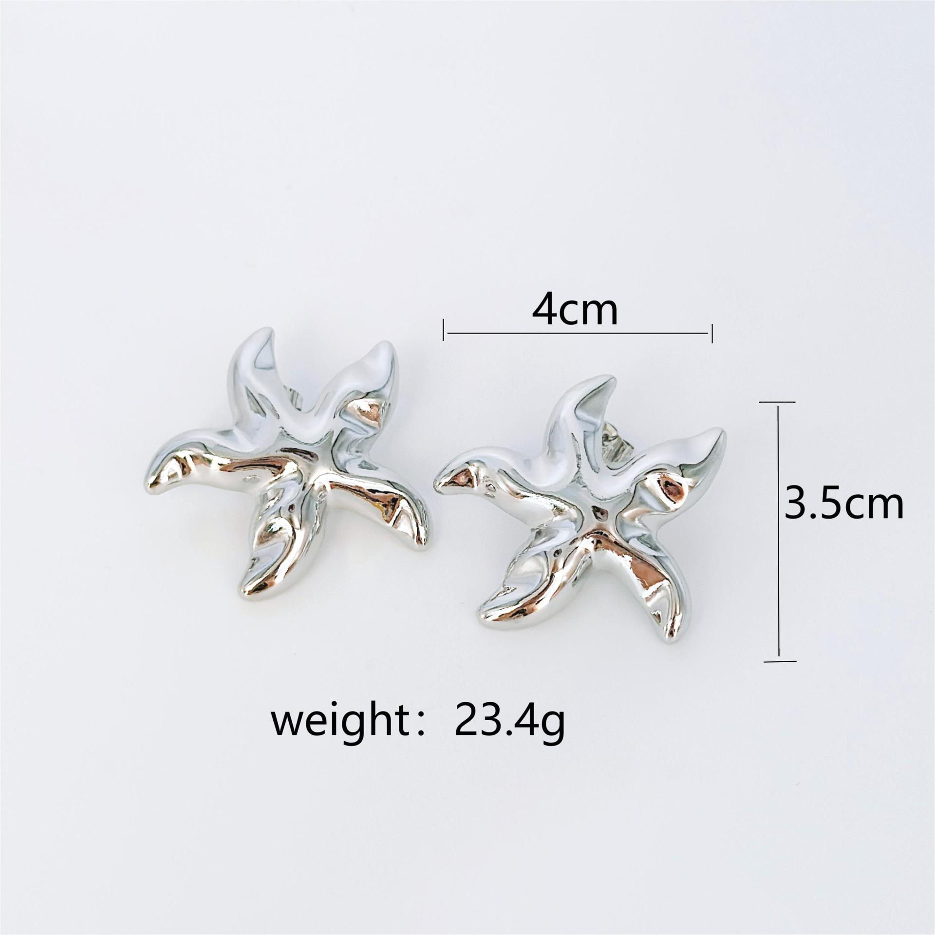 

Серьги-гвоздики Cold Wind Pentagram Personality Temperament Literary Ocean Series Женские серьги-гвоздики