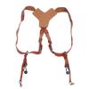Camera Double Shoulder Strap Leather Camera Harness Photography Accessories for Outdoor Use