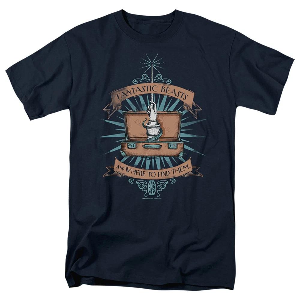 Fantastic Beasts - Briefcase - Unisex Short Sleeve Children s T-shirt - Blue 160