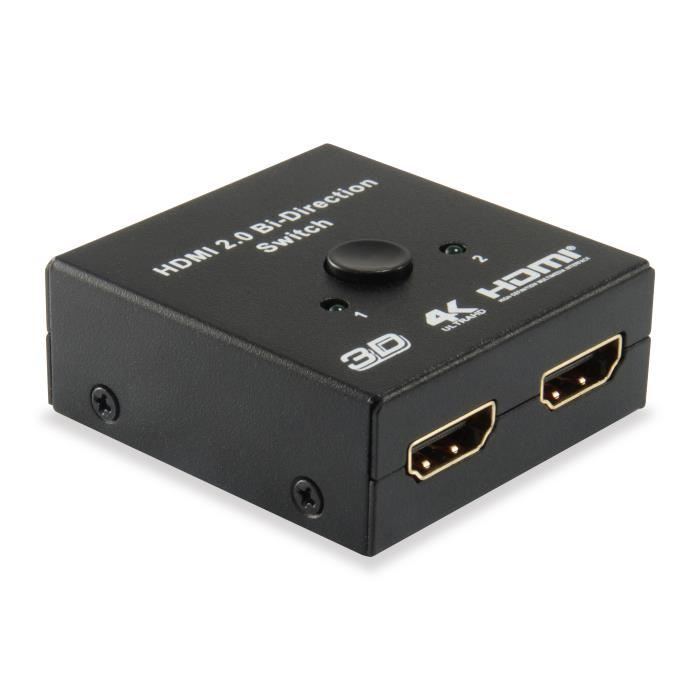 Périphérique vidéo - equip - 332723 - 2 x hdmi - couleur noire - port vidéo hdmi