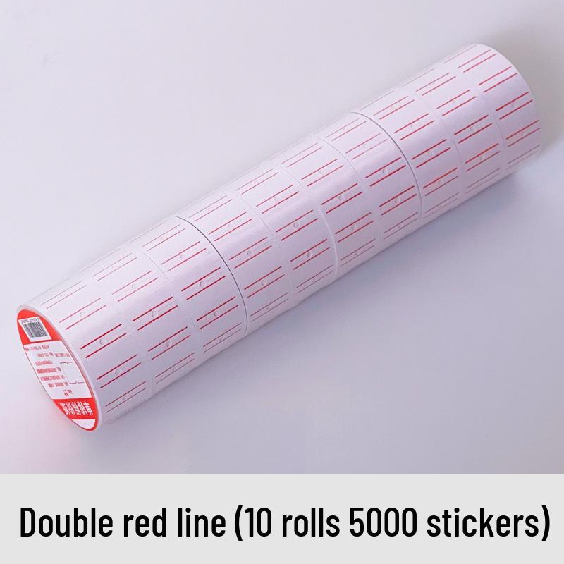 Single Row Price Labels & Coding Paper Tags - 10 Rolls, Free Shipping