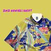 Hong Kong Style Tide Brand Flower Shirt Retro Hawaiian Style Loose Beach South East Asia Tide Shirt Men Ins Japanese Short Sleeves