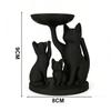 Black Cat Jewelry Tray, Desktop Jewelry Storage Tray, Decorative Items For Home Desktop Decoration & Storage Makeup Storage