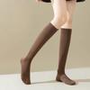 New Women's Stockings Spring Trends Casual Preppy Style Knee High Socks Female High Quality Solid Color Long Socks Comfy
