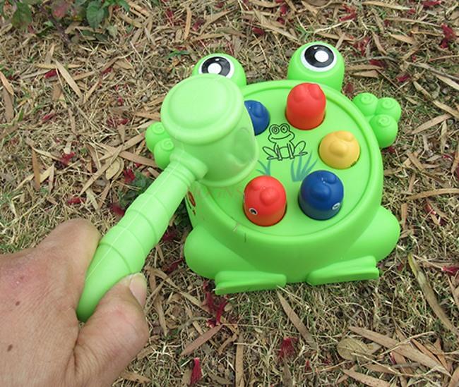 Frog Hitting Ground Mouse Children Tapping Toys Puzzle Early Education Machine Large Size