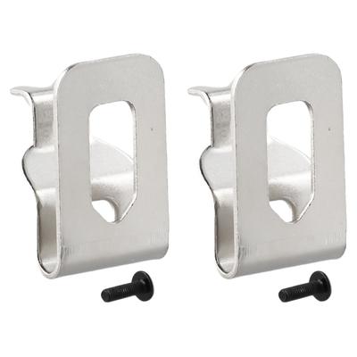 Gürtelclip-Haken, Gürtelhaken, 2 Stück, 45 x 28 mm, Gürtelclip-Haken, Bohrschrauber