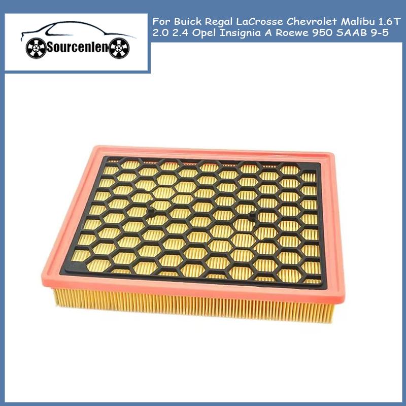 

Air Filter For Buick Regal LaCrosse Chevrolet Malibu 1.6T 2.0 2.4 Opel ignia A Roewe 950 SAAB 9-5 55560894
