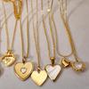 Heart Series 18K Gold-Plated Titanium Steel Necklace - Elegant, Colorfast, Simple & Chic Clavicle Chain