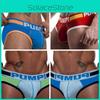 Pump! Men's Low Waist Sexy Triangle Underwear U Convex Hip-lifting Cotton Breathable Knickers