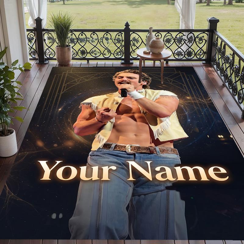 Custom Text Benson Boone Pattern Floor Rug Soft Indoor Carpet Mat Living Room Bedroom