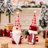 Christmas Decorations Plaid Snowflake Hat Dwarf Old Man Doll Rudolph Faceless Doll Ornament