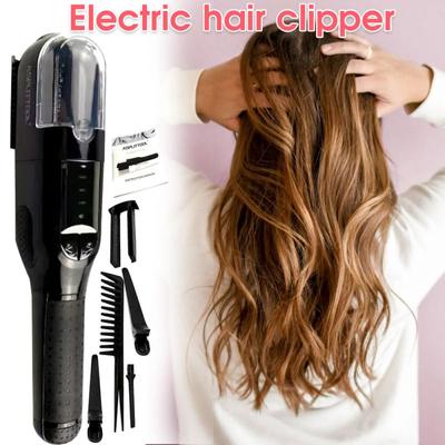 Tondeuse professionnelle pour cheveux secs et abîmés, coupe automatique des pointes fourchues pour femmes, machine de coupe de cheveux sans fil
