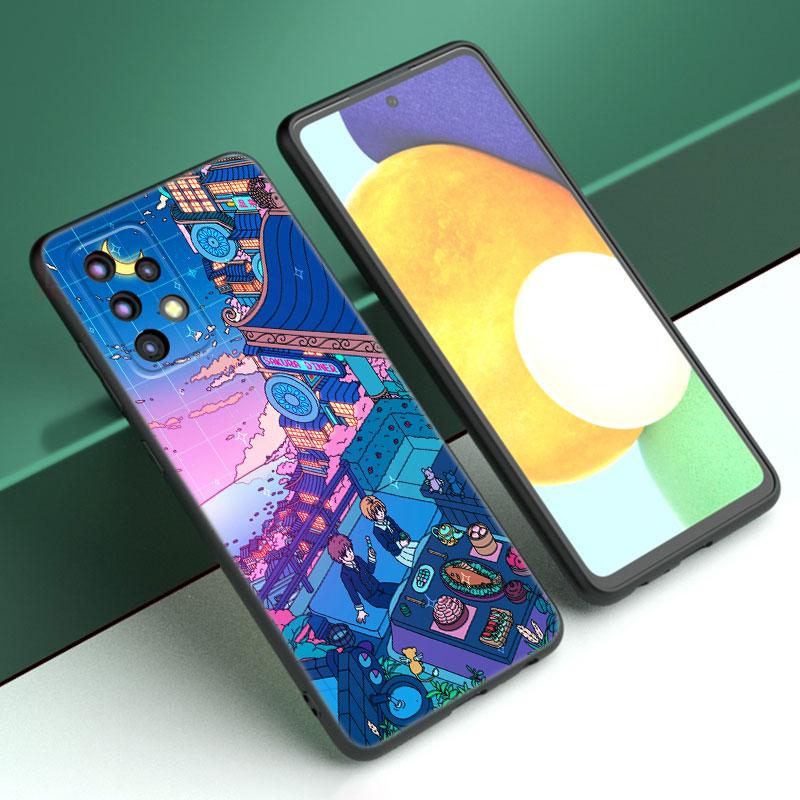 Art Pixel Aesthetic Phone Case For Samsung A04 A21 A30 A50 A52 S A13 A14 A22 A23 A32 A53 A73 5G A11 A12 A31 A33 A51 A70 A71 A72