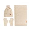 Women's Three Sizes To Choose From: Knitted Hat, Scarf, Glove, Women's Autumn and Winter Outdoor Warm Double Layer Knitted Hat