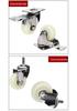 304 Stainless Steel Medium Duty Caster Wheels - 3, 4, 5 Inch Rustproof, Corrosion & Wear Resistant Nylon