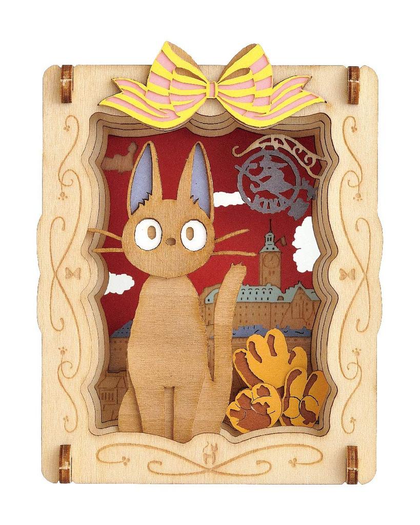 Kiki's Delivery Service Jiji the Black Cat Paper Theater Wood Style