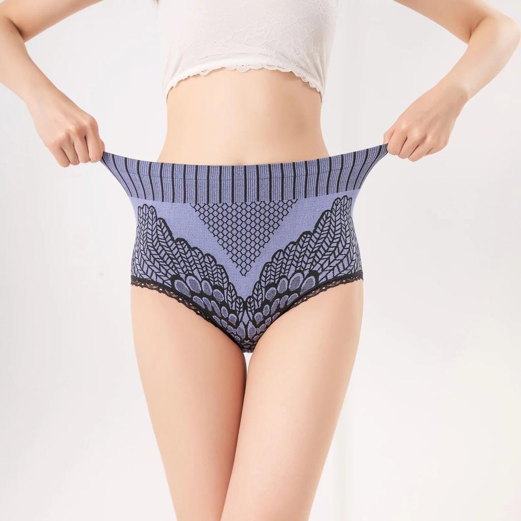7 Pack Women High Waist Seamless Panties Soft Breathable Briefs