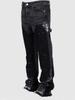 Y2k Trendy High Street Men's Jeans Loose Fit Straight Leg Casual Drag Trousers American Style Vintage Micro Flare