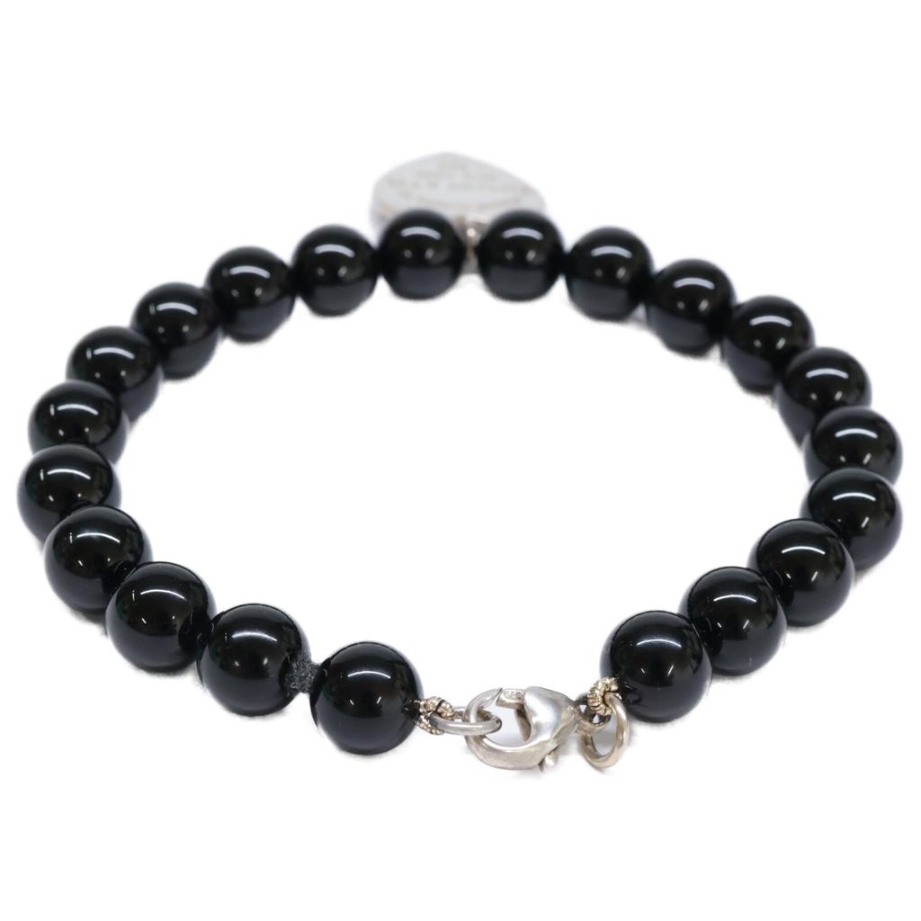 TIFFANY&Co. AG925 Return to Heart Tag Onyx Bracelet Silver / BlackUsed