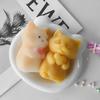 Cat Silicone Mold Pinching Toy DIY Kitten Aroma Candle Plaster Ornaments Molds Candle Making Supplies