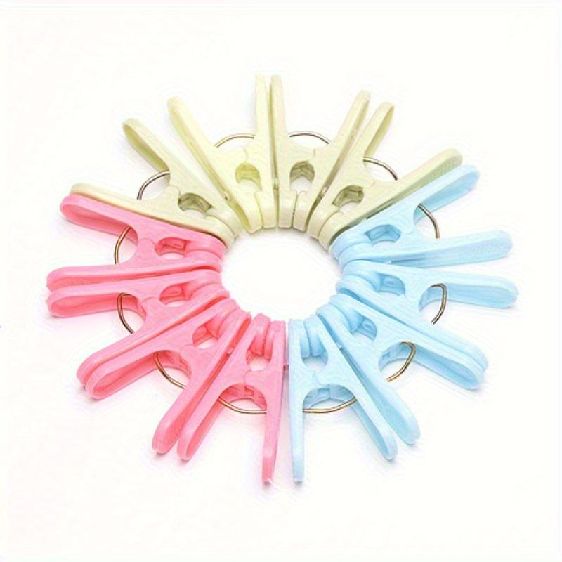 

Plastic Strong Clip Outdoor Windproof Household Drying Clothes Multi Functional Clip Fixed Socks Drying 20pcs разноцветный