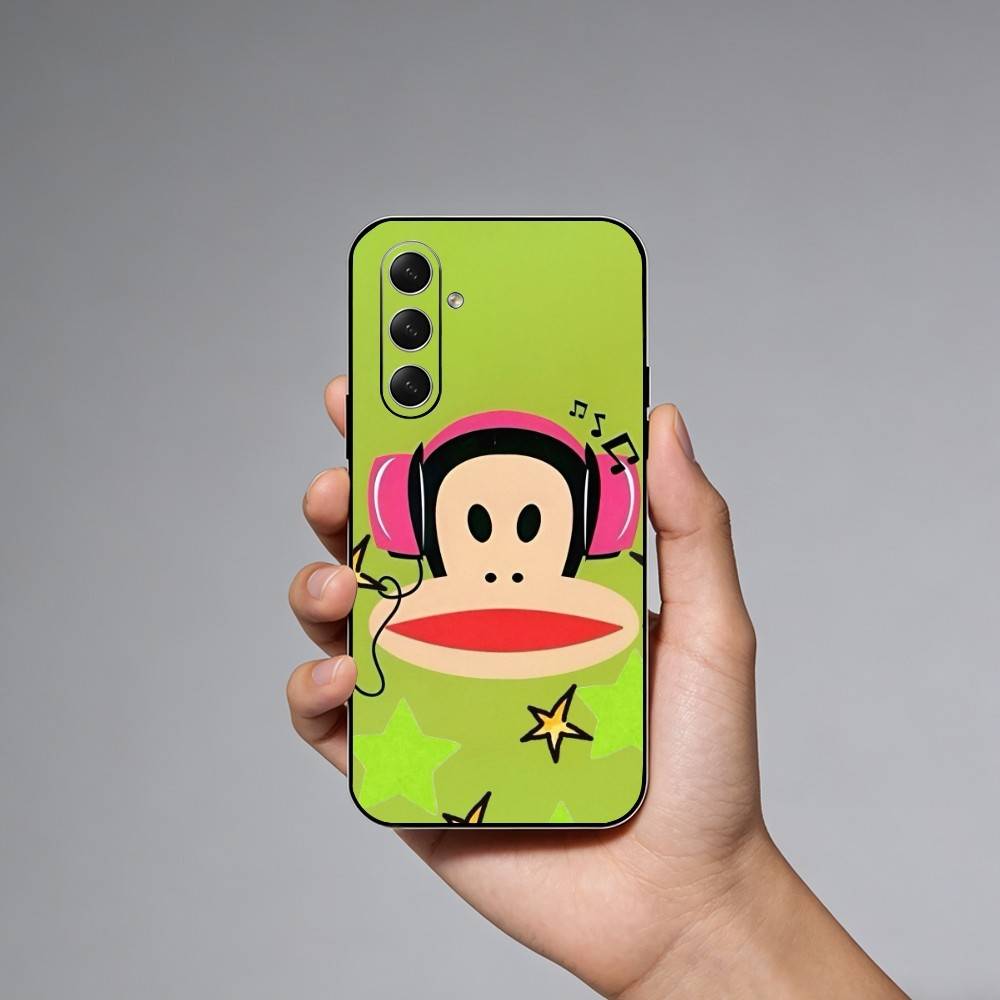 Famous Luxurious P-paul F-frank Phone Case For Samsung Galaxy A73,A72,A71,A70,A52,A51 Others Soft Black Cover Samsung a13 5g