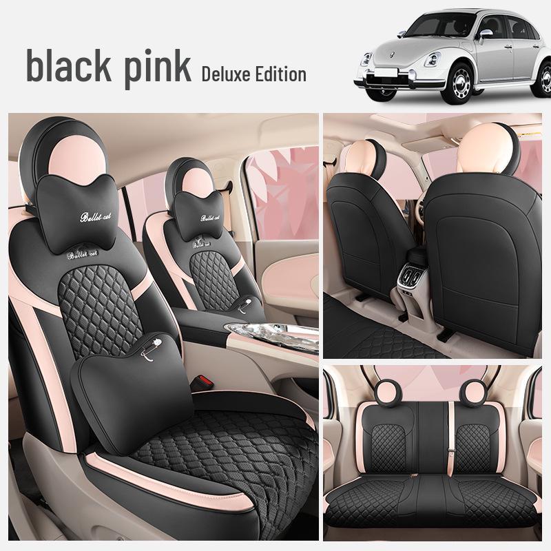 ORA Ballet Cat Cartoon Seat Cushion: All-Season, Full-Wrap Car Seat Cover In Special Leather.