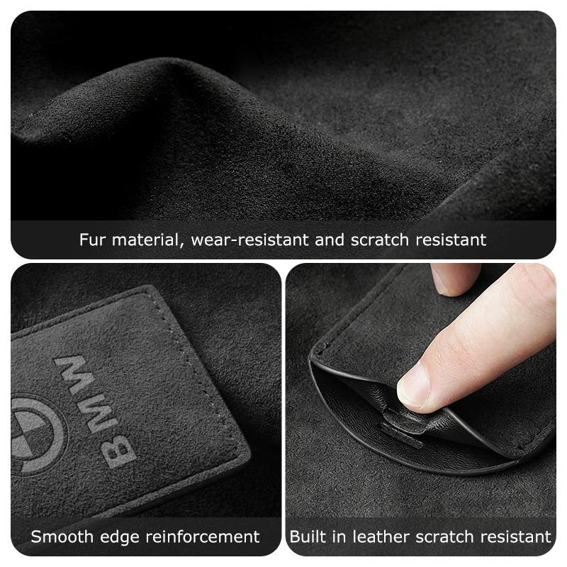 Car Remote NFC Key Cover Suede Leather Anti-slip Protective Case For BMW M3 M5 X3 E93 F10 F20 F30 F40 F15 F25 F26 F31 F49 F86