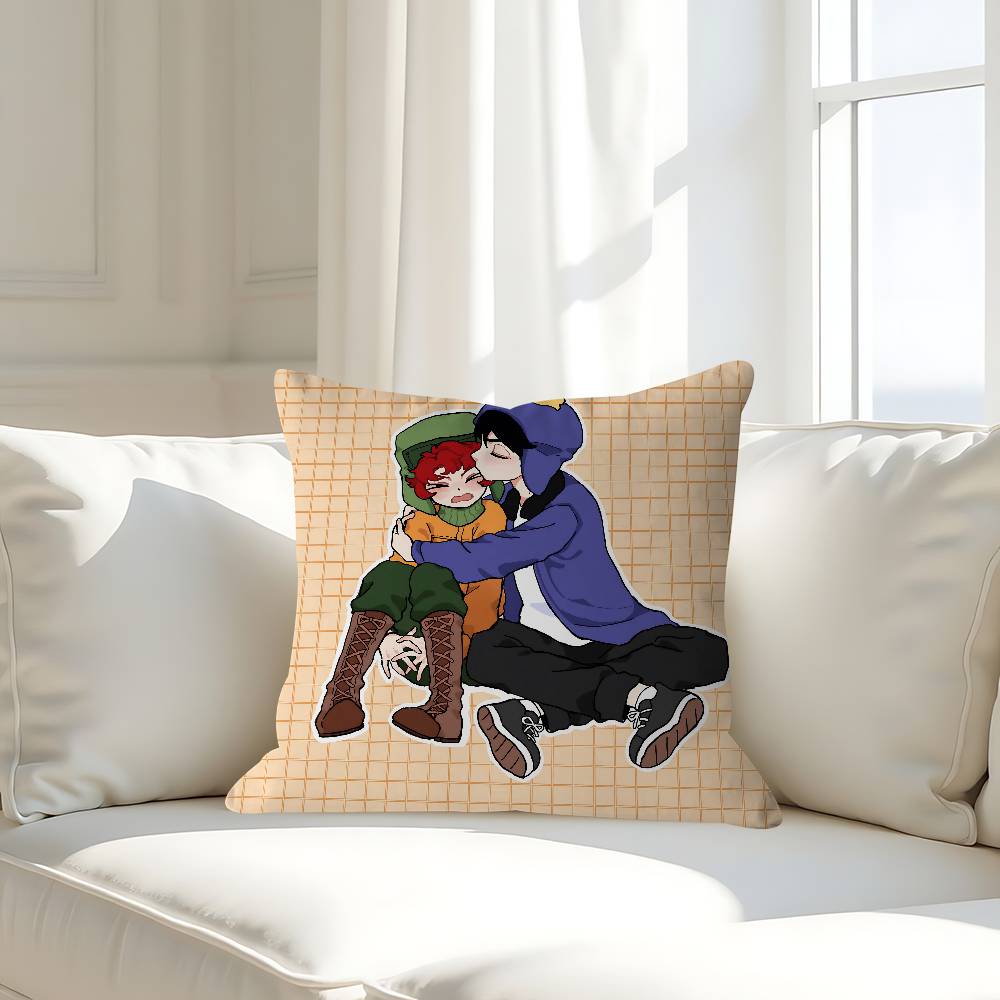 Cartoon-South ParkS Personalized Pillow Cover Kids Bedroom Wild Party Decor Pillowcase Kid Birthday Shower Gift