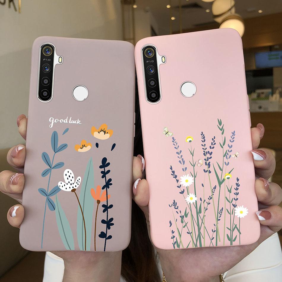 For Oppo Realme 5 Pro Oppo Realme 5 5i 5s C3 6i Realme5 5 Pro Realme6i Phone Cases Cute Soft Matte Bumper Back Cover Funda Coque