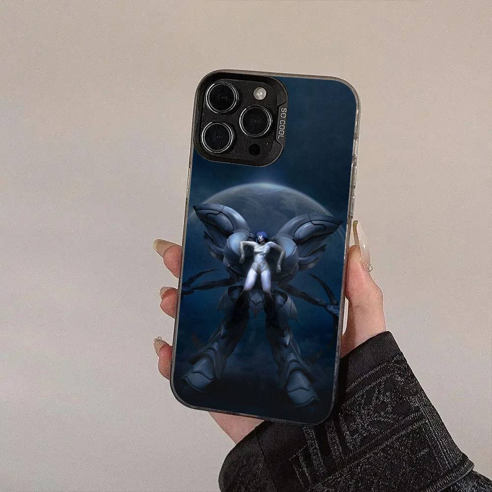B-Basquiats Art Silver Plated Inside Phone Case For IPhone 17 16 15 14 11 12 13 Pro Max Plus X XR XS Max Colored