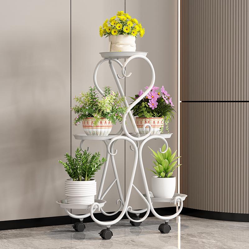 Best-selling Modern Indoor Floor-Standing Multi-Layer Iron Plant Stand for Balcony