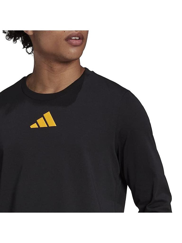 Adidas Long Sleeve Graphic Black Size L Men's T-Shirt JES37, (GU3635),