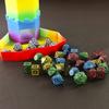 7-piece Set of Complex Antique Style Patterns, Multi-faceted Digital Board Games, Collectible Games, Dice