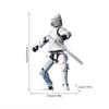 Medieval Action Figures Anime Figures Toys Movable Robot Multi-Jointed Dummys Fully Articulated Action Figures for Desk Display