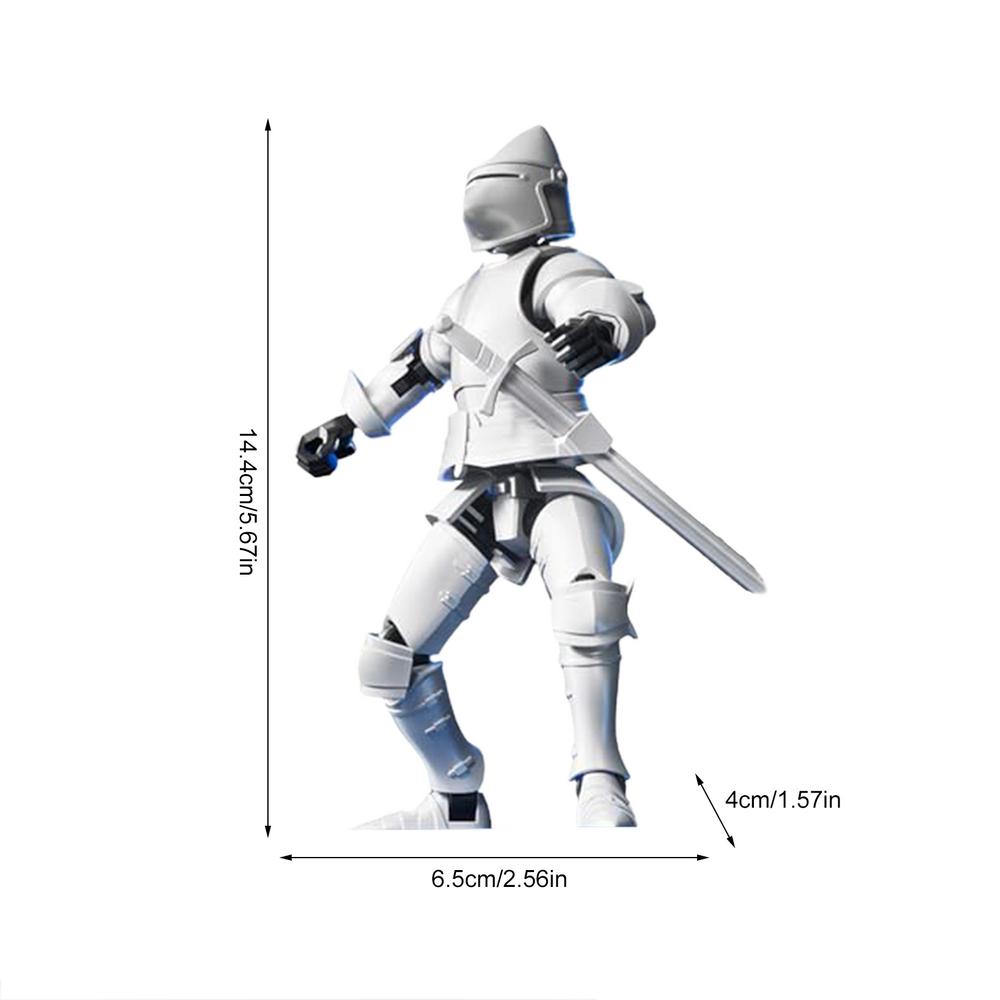 Medieval Action Figures Anime Figures Toys Movable Robot Multi-Jointed Dummys Fully Articulated Action Figures for Desk Display