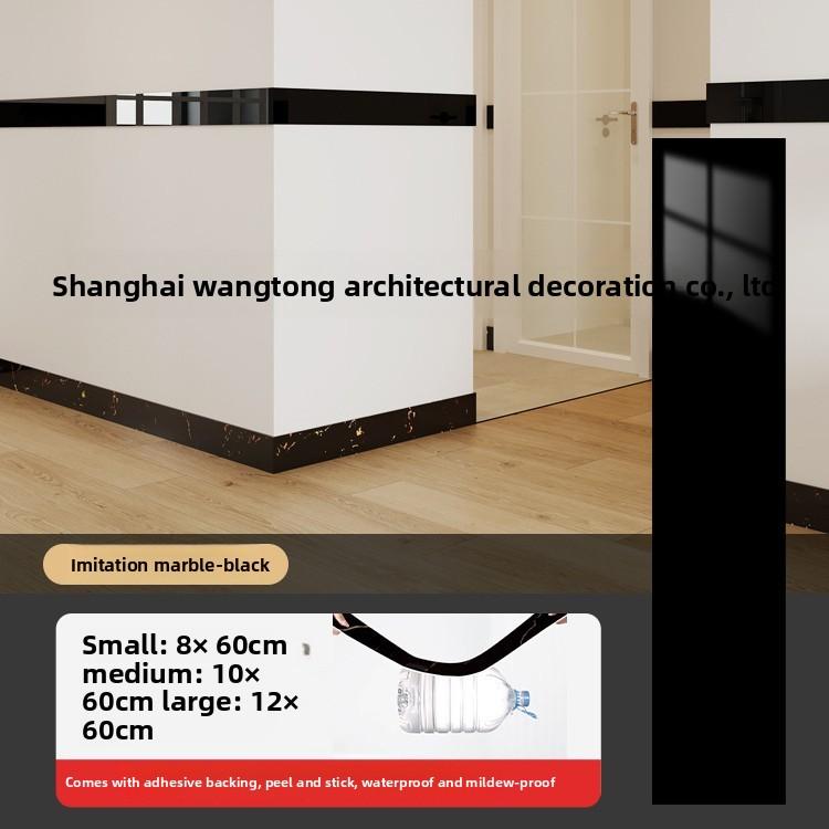 

Толстый рулон, европейский стиль, мраморная плитка, панельные обои, самоклеящийся ПВХ, имитация кирпича, съемный, сделай сам, защитная полоса для пола и стен 8cm wide * 60cm long