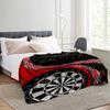 New Zealand Dart Tribe Pattern Blanket for Sofa Bed Travel Camping Living Room Office Conditioning Blanket for All Seasons Gifts