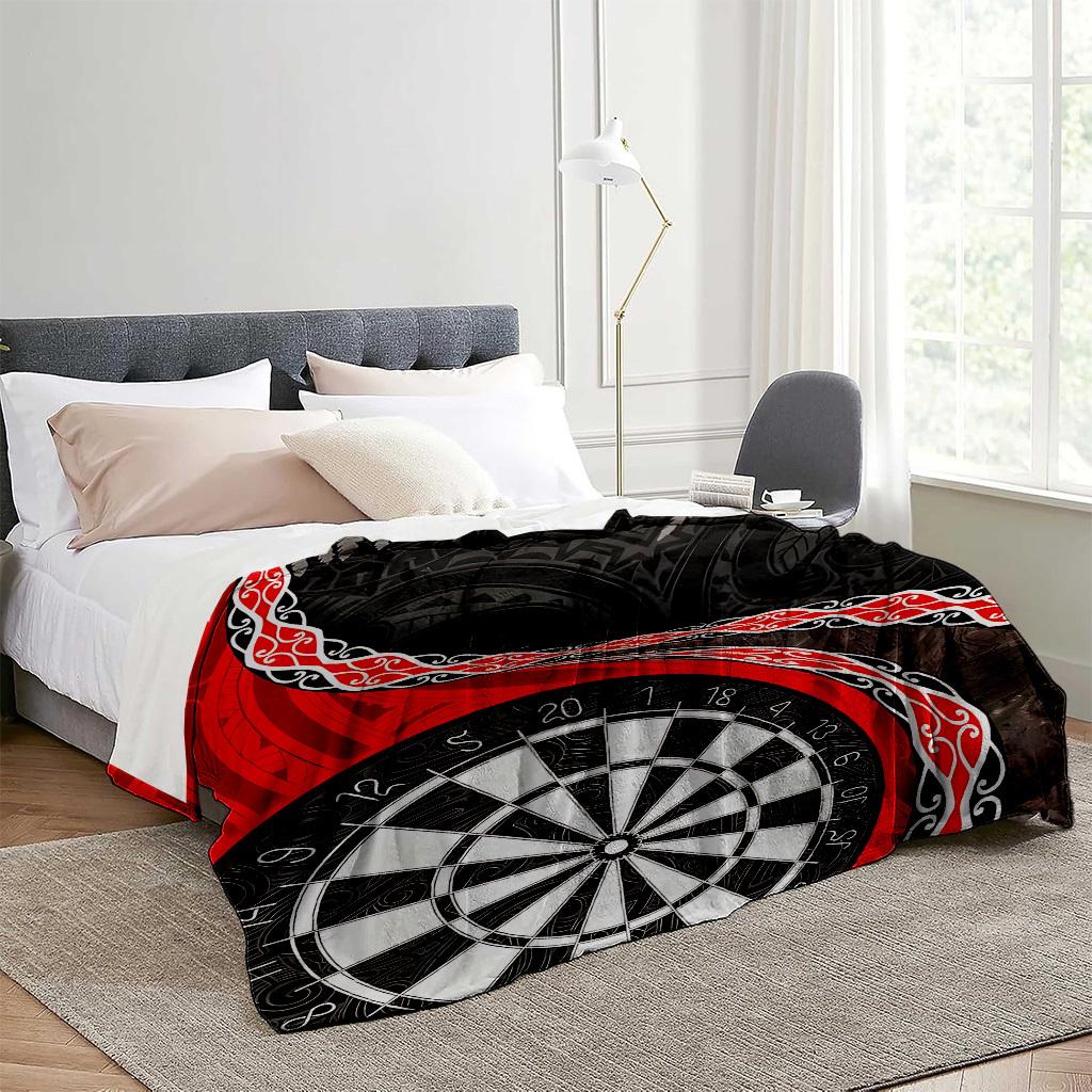 New Zealand Dart Tribe Pattern Blanket for Sofa Bed Travel Camping Living Room Office Conditioning Blanket for All Seasons Gifts