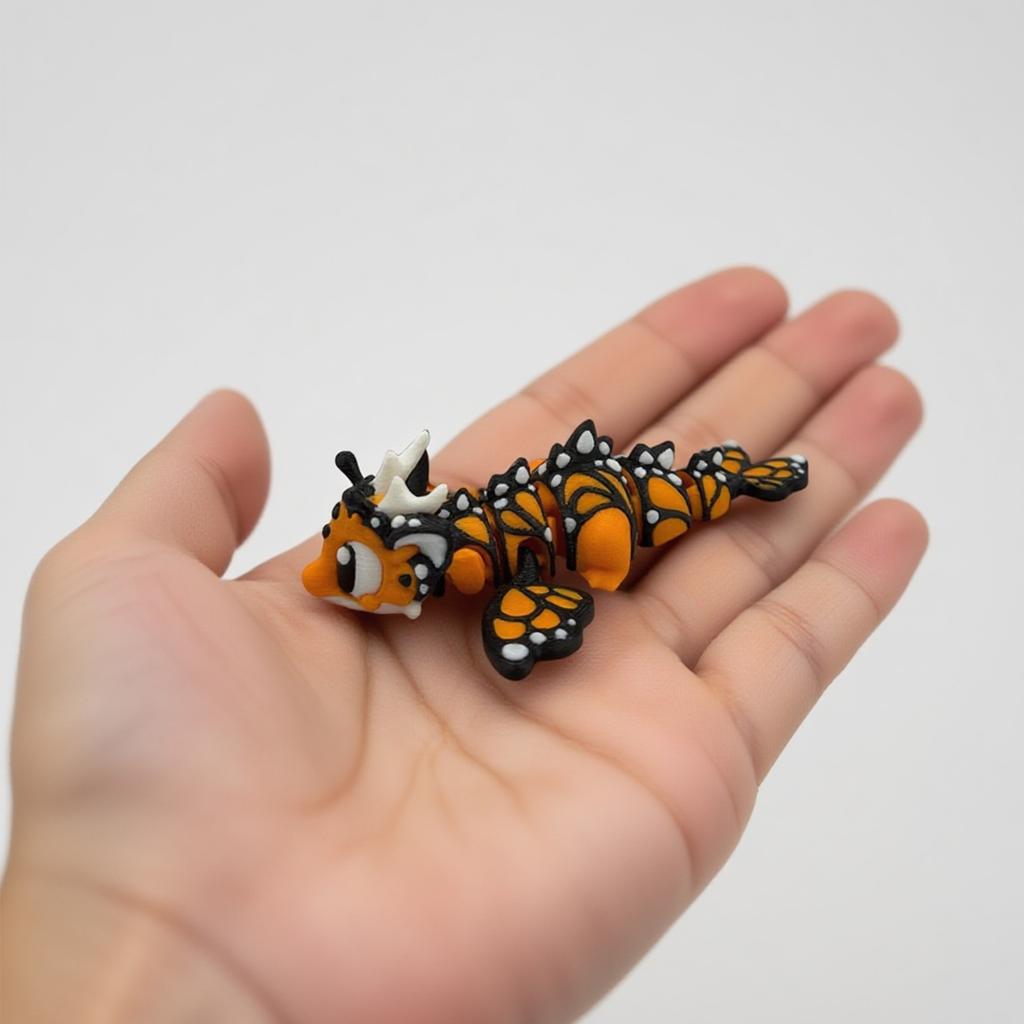 3D Printed Butterfly Dragon Movable Ornaments, Creative Toys, Cute Popular Toy Doll Dinosaur Ornaments
