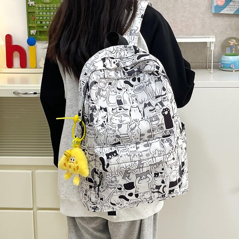 Damski Plecak Graffiti Plecak Szkolny dla Ucznia Męski Plecak z Nadrukiem