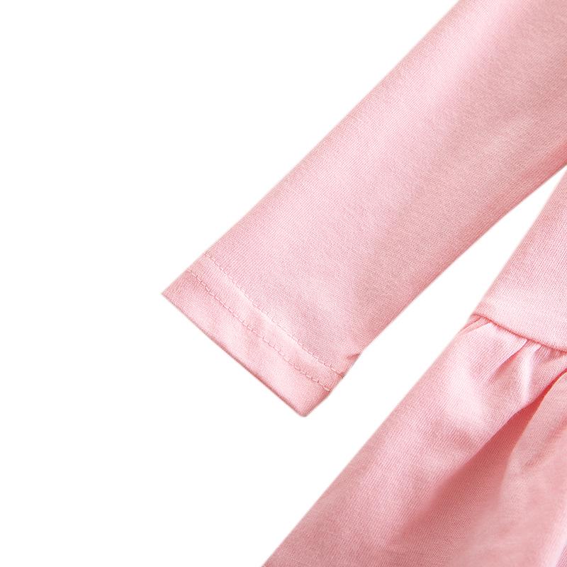 Korean Style Girls' Cartoon Mesh Dress - Long Sleeve Princess Outfit for Spring/Autumn 2025