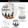 Halloween Shower Curtain Gnomes Pumpkins Ghosts Bats Spiders Happy Halloween Bathroom Decor Waterproof Fabric Festive Party