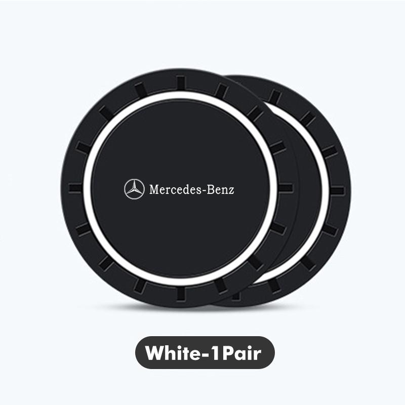 For Benz Car Interior Water Cup Holder Non-Slip Mat Pad Coasters Auto Accessories CLS SLK Sport ML C200 C260 C300 W205 CITAN ZL9