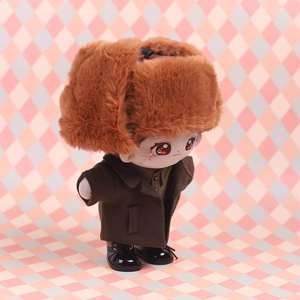 Niannyyhouse 20cm Stuffed Animal Clothes Army Green Coat Shirt Pants Hat Scarf Cotton Doll Clothes Dress Up Accessories