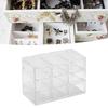 Grid Storage Box Dustproof Transparent Plastic Container Organizer for Jewelry Necklace DIY Art Craft 9 Compartments