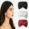 Women's Wide Elastic Polka Dot Headband: Yoga, Sports, & Retro Fashion Accessory