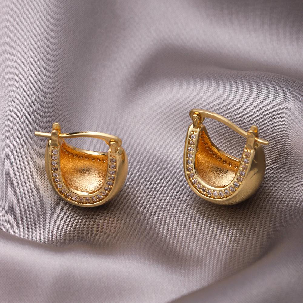 Vintage Irregular Woven Stud Earrings - Luxury Non-Fading European & American Style