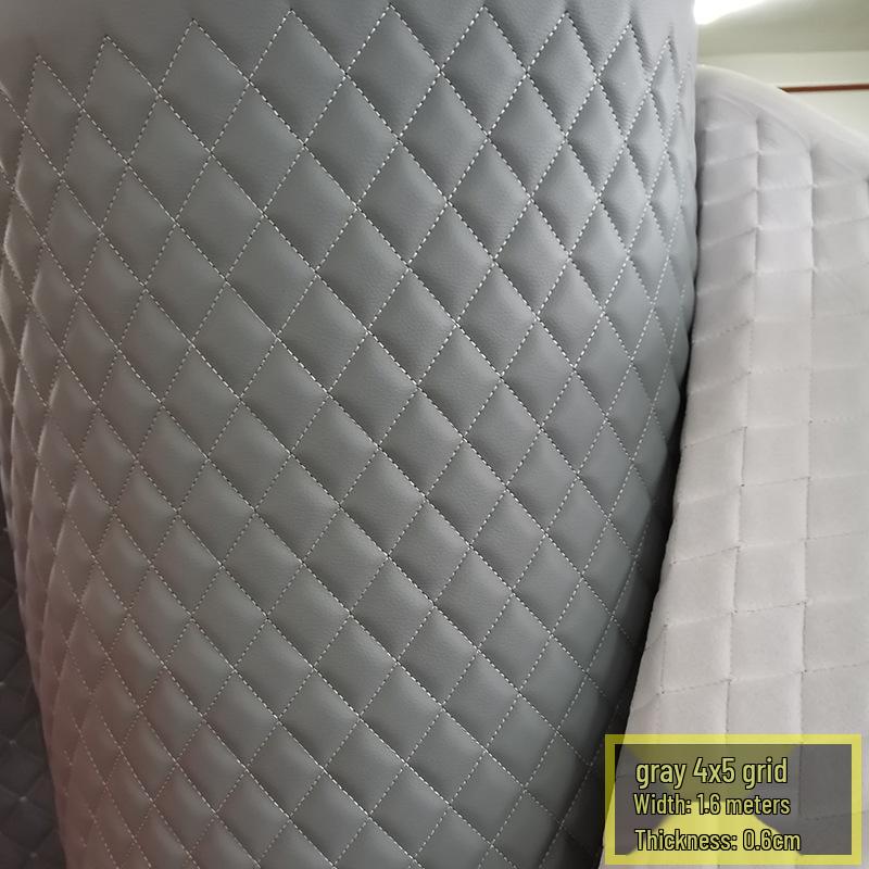 

Утолщенная искусственная кожа, обивка потолка и коврик для ног для салона автомобиля, с вышитыми деталями