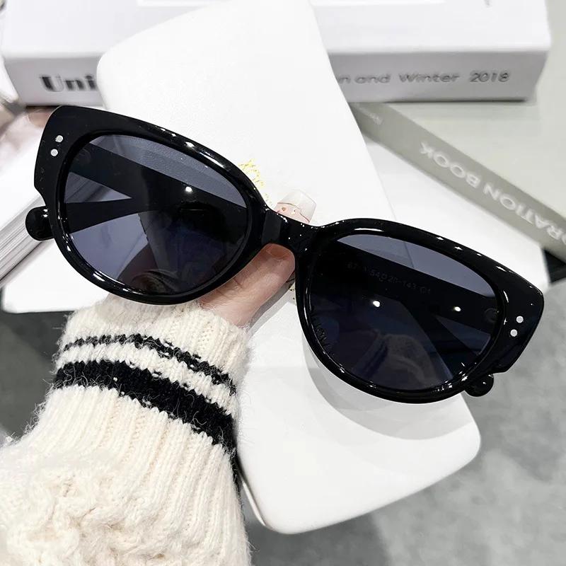 Dámské sluneční brýle kočičí oko Luxusní design Sluneční brýle Módní UV400 Hip Hop Goggle Odstíny Trendy Párty Oční doplňky pro Dámy